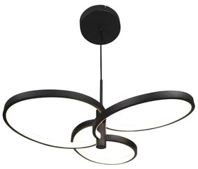 Lampadario LED a sospensione con cavo RIBBON LED/25W/230V 4000K nero