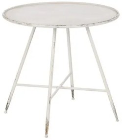 Tavolino Aggiuntivo Crema Ferro 80 x 80 x 75 cm