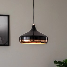 Opviq Lampada a sospensione Yildo 253-S a 1 luce Ø36cm nero/rame