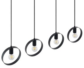 Lindby - Shaima 4 Lampada a sospensione Black Lindby