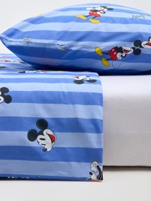 Sinsay - Set biancheria da letto in cotone Mickey Mouse - azzurro