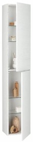 Colonna da bagno 160 cm sospesa reversibile BALI Olmo Bianco