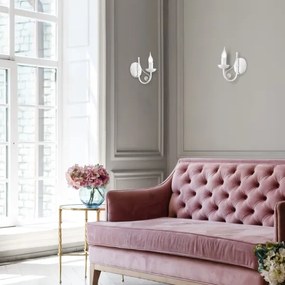 Applique DONATO 1xE14/40W/230V bianco