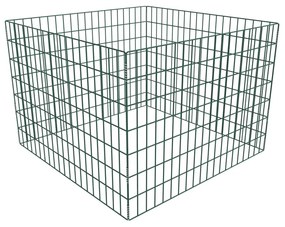 Compostiera Da Giardino Quadrata A Rete 100 X 100 X 70 Cm /