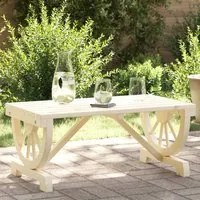 Tavolino da Giardino 90x50x40 cm in Legno Massello di Abetecod mxl 115256