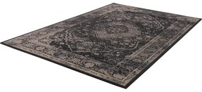 Tappeto in lana grigio scuro 100x180 cm Zana - Agnella