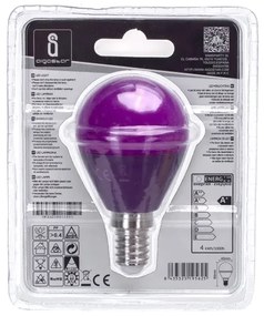Lampadina LED G45 E14/4W/230V viola - Aigostar