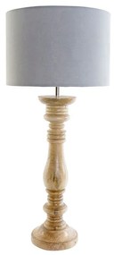 Lampada da tavolo DKD Home Decor Poliestere Legno di mango 250 V 60 W (30 x 30 x 69.5 cm)