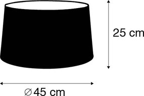 Paralume in lino marrone 45/25