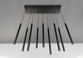 Lampada a Sospensione SELTER 9 BLACK WHITE e GOLD