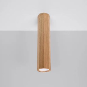 Sollux SL.1034 - Faretto ZEKE 1xGU10/40W/230V 30 cm quercia