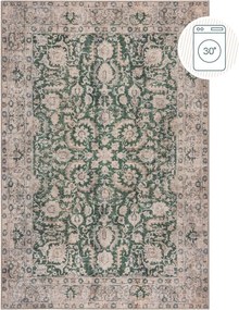 Tappeto verde lavabile 115x170 cm Beau Floral – Flair Rugs