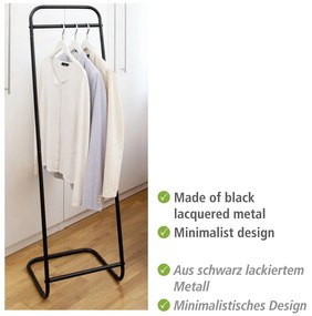 Appendiabiti in metallo nero Surya - Wenko