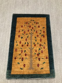 Gashguli Tappeto persiano 90 x 60 Giallo (Iran) Annodato A Mano