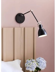 Markslöjd 108250 - Lampada da parete HOUSE 1xE14/40W/230V nero