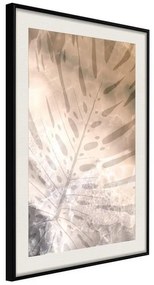 Poster  Monstera of Dreams  Cornice Quadri Cornice nera con pass-partout, Larghezza x Altezza Home decor 20x30