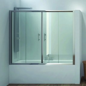Box per vasca da bagno 170-175cm con due ante scorrevoli KV05 - KAMALU