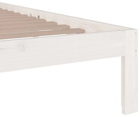 Giroletto Bianco in Legno Massello 120x190 cm Small Double