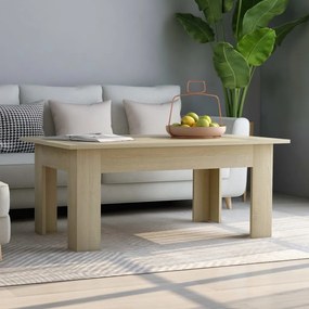 Tavolino Da Salotto Rovere Sonoma 100x60x42cm Legno Multistrato /