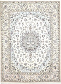 Nain Tappeto 220x160 Beige (Iran) Annodato A Mano
