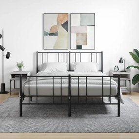 Comodini 2 Pz Grigio Sonoma 40x41x50 Cm İn Legno Multistrato /