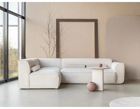 Divano angolare componibile color crema (con penisola a sinistra) Flex Felix – Miuform