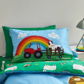 Set copripiumino e federa da bambini per culla 120x150 cm Farmyard Animals – Catherine Lansfield