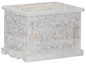 Cassapanca 58x40x40 cm in Legno Massello di Acacia