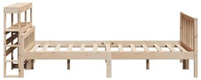 Letto senza materasso 150x200 cm in legno massello di pino