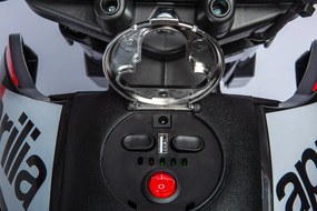 Moto Elettrica per Bambini 12V con Licenza Aprilia RX-125 Motocross Rossa...