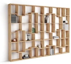 Libreria a parete XL Iacopo (236,4 x 321,6 cm), Rovere Rustico