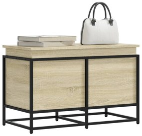 Contenitore Con Coperchio Rovere Sonoma 80x40x51,5cm Truciolato /
