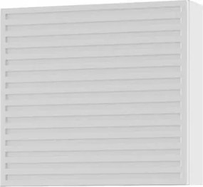 Pensile bagno Pixel Plain laccato opaco bianco, 1 anta apertura da sinistra P 17 x L 40 x H 40 cm