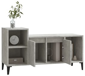 Mobile per TV Grigio Cemento 100x35x55 cm Legno Multistrato