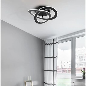 Plafoniera LED Rolimare Ø 49 cm nero IP20 bianco naturale, 5500 lumen EGLO