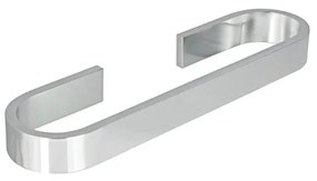 Portasciugamani da parete Materia cromo spazzolato, L 32 cm