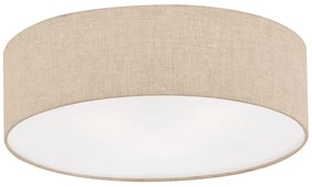 Plafoniera beige con paralume in tessuto ø 40 cm Thor – Fischer &amp; Honsel