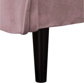 Poltrona lavanda con rivestimento in velluto Juli – Ropez