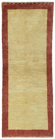 Gabbeh Tappeto 70 x 190 Giallo (Iran) Annodato A Mano