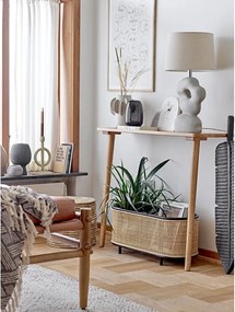 Tappeto color crema in misto cotone 150x210 cm Saxo – Bloomingville