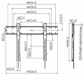 Supporto TV Vogel's 7368000 80" 100 kg