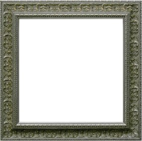 Specchio quadrato in legno argento 79 x 79 cm