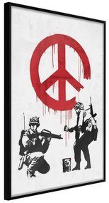 Poster  Banksy: CND Soldiers II  Cornice Quadri Cornice nera, Larghezza x Altezza Home decor 20x30