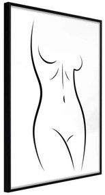 Poster  Minimalist Nude  Cornice Quadri Cornice nera, Larghezza x Altezza Home decor 20x30