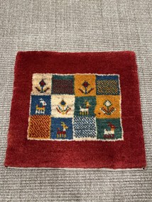 Gabbeh Tappeto 40x40 (Iran) Annodato A Mano