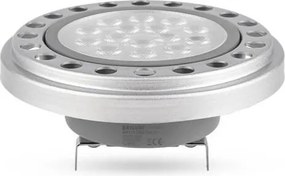 Lampadina LED AR111 G53/12W/12V 4000K argento 30°