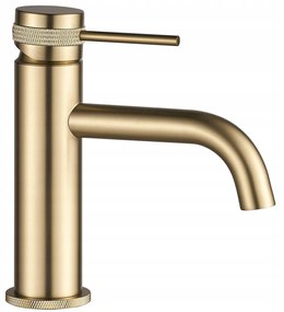Rubinetto da lavabo Rea Lungo Grip Brush Gold low