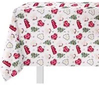 Tovaglia natalizia 140x180 cm cotone cuori