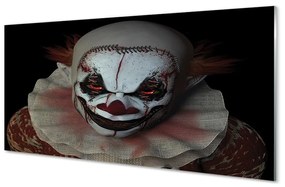 Quadro in vetro Clown spaventoso 125x50 cm
