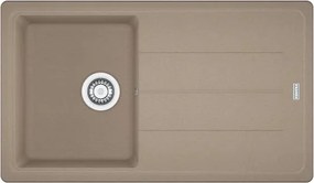 Lavello integrato 1 vasca in fragranite marrone FRANKE Boston L 50 x L 86 cm, reversibile